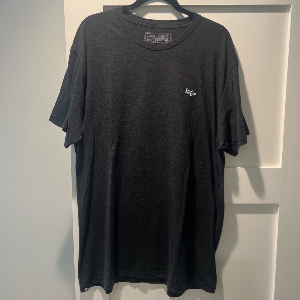 Men’s Pelagic Black Label Premium Collection Short Sleeve T Shirt Black XL